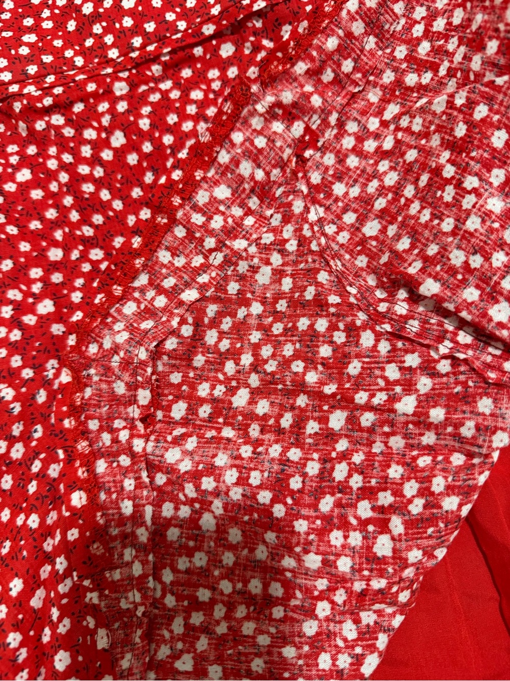 Red Floral Tie-Shoulder Sundress/Romper- Brand Showpo Sundae Muse - Picture 5 of 6